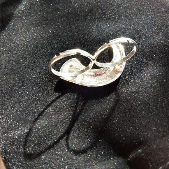 Ring Worm, Adjustable Double Finger Ring; Worm or Ram Horn OSFA both bands - Picture 6 of 11